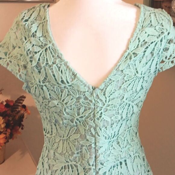 Lulus Light Mint Lace Dress - Picture 8 of 12
